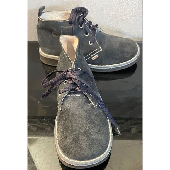 Melania Blue Suede Ankle Boots Toddler Size 29/11.5 Medium Made in Italy - Picture 12 of 12